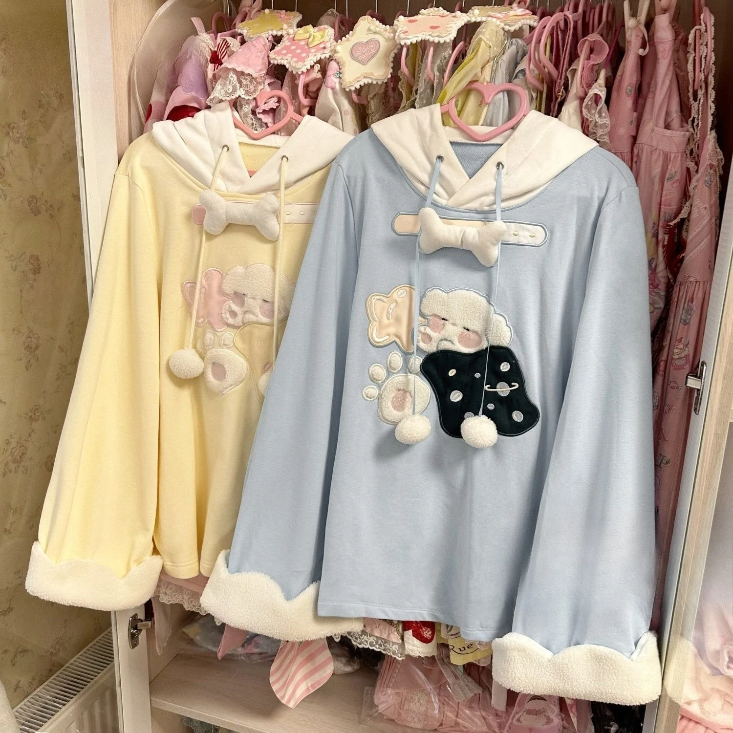 

Толстовка для японских девушек, свободная куртка с капюшоном, Kawaii Y2K, готическая Harajuku, субкультура, праздничная одежда, женская повседневная теплая верхняя одежда