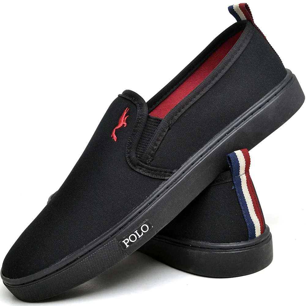 Men's Sneakers Sapatenis slip on Light and Modern Polo Blu from 37 to 46