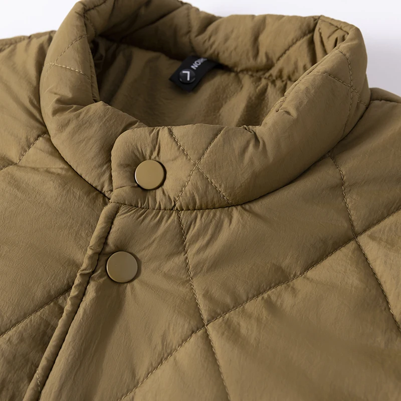 High-quality men's fashionable autumn and winter super warm stand-up collar wool, silk and cotton clothes for both men and women