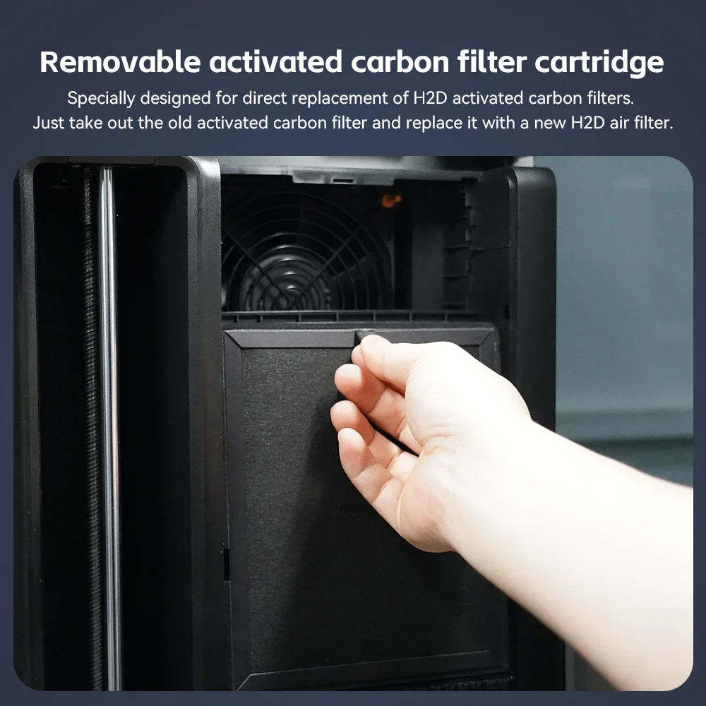 Para Bambu Lab HEPA 13 + G4 + Filtro de ar combinado de carvão ativado Ultra para impressoras 3D da série H2D Substituição OEM