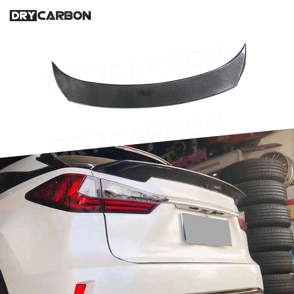 

Car Styling Body Kits Carbon Fiber Rear Spoiler for Lexus RX300 2016-2021 FRP Rear Trunk Boot Wing Spoiler Accessories