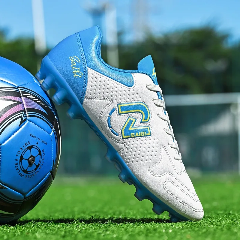 

Classic Brand Designer New Luxury Outdoor Football Shoe Top Quality Long Spike Soccer Shoe Anti Slip Football Trainer Sport Shoe