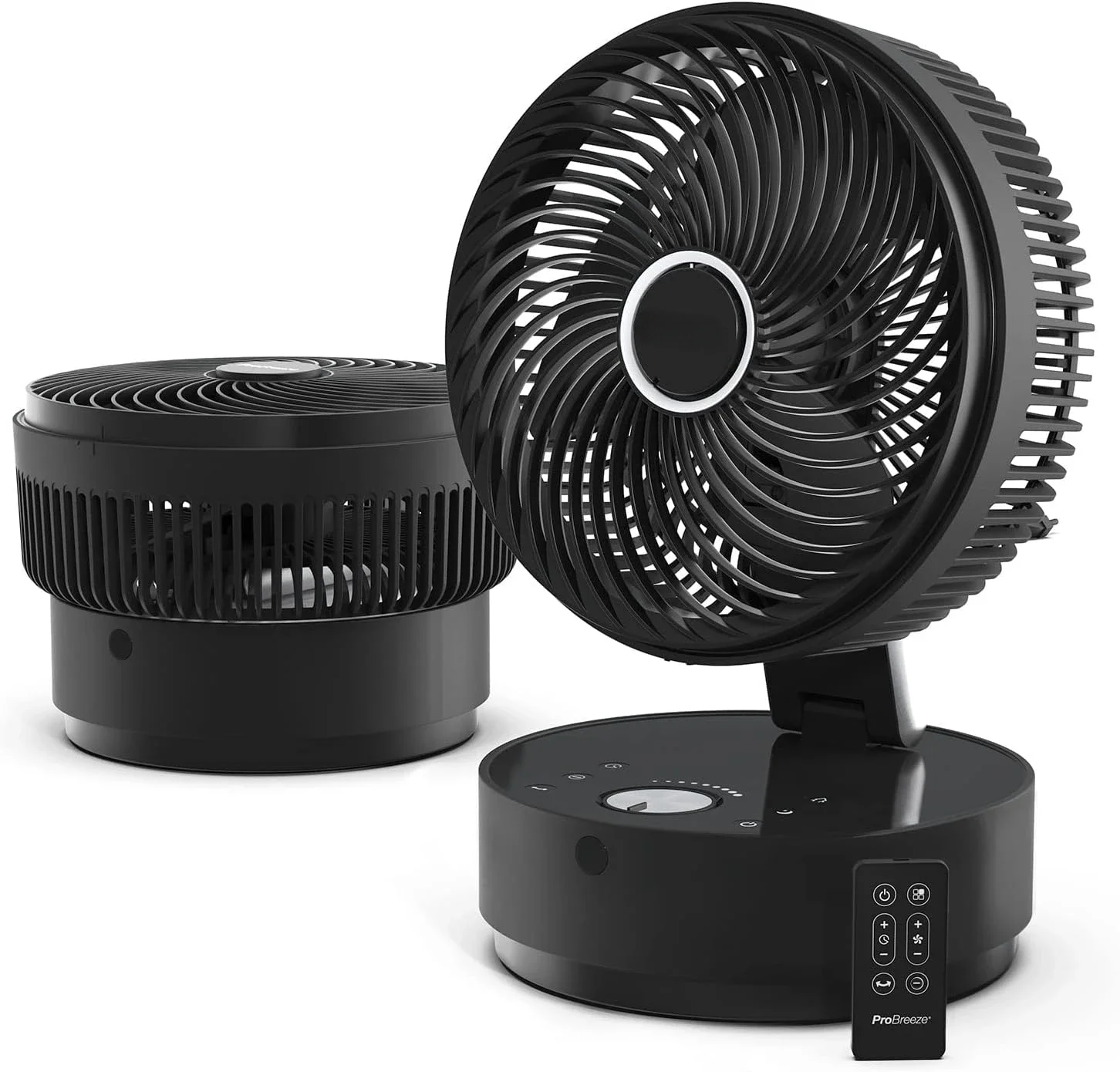 

Personal Desk Fan with Remote Control, Powerful Turbo Fan 8 Inches, Quiet Motor, 24 Speeds & 4 Modes for Home & Office