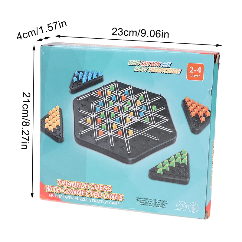 JOTriangle-Jeu explorez ecs et de stratégie Duel Board pour enfants et adultes, piste de logique familiale amusante, tables, nouveau