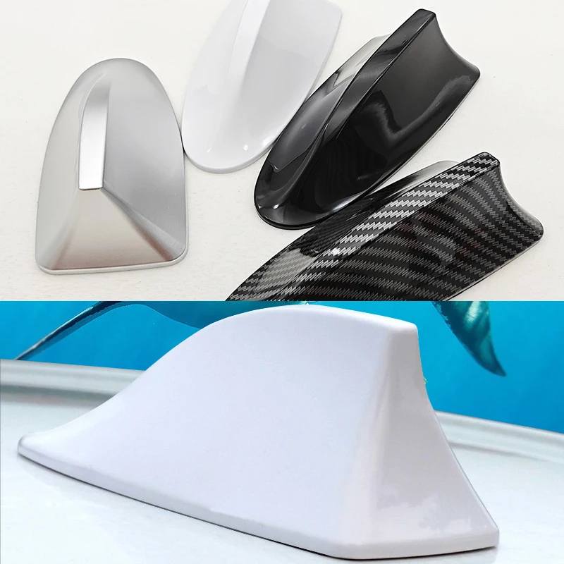 

New Universal Luxury Look Car Roof Top Mount Shark Fin Aerial Antenna Toppers Auto Radio AM FM Antenna Signal Amplifie