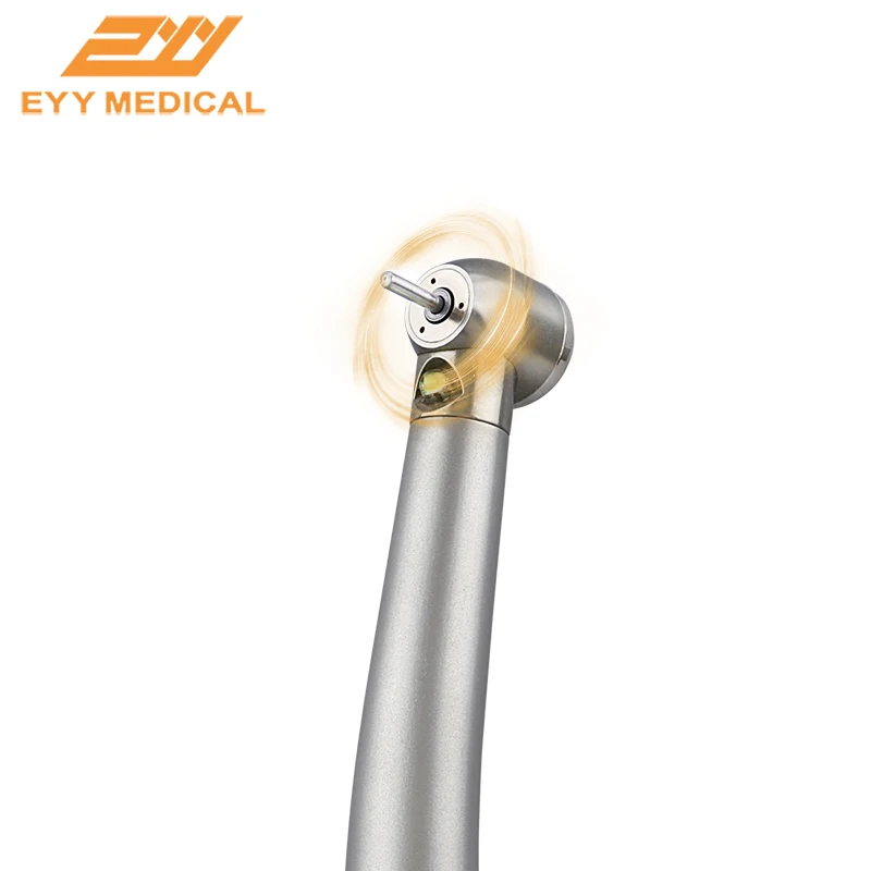 Dental turbine LED High Speed Handpiece Air Turbine 3 Water Spray Push Button 2/4 Hole Stainless Steel DENTAL PRODUCT