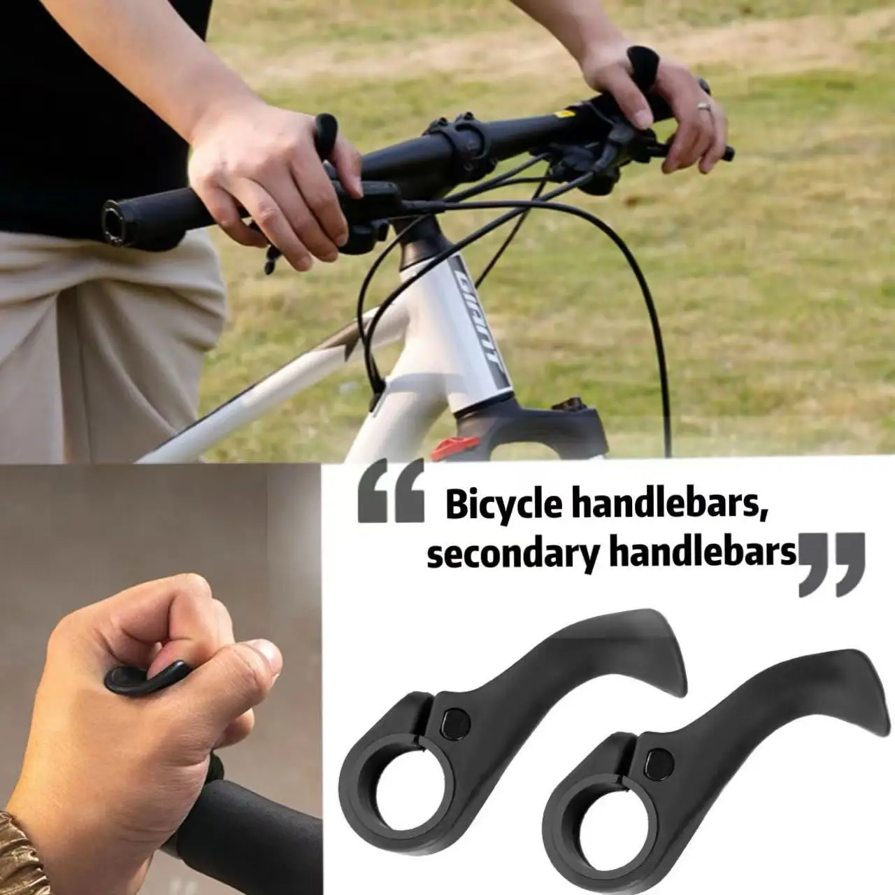 Mountainbike-Lenkerenden Ergonomisches Design Fahrrad-Innenlenkerenden 22,2mm Fahrrad-Innenlenkergriffe Fahrradzubehör