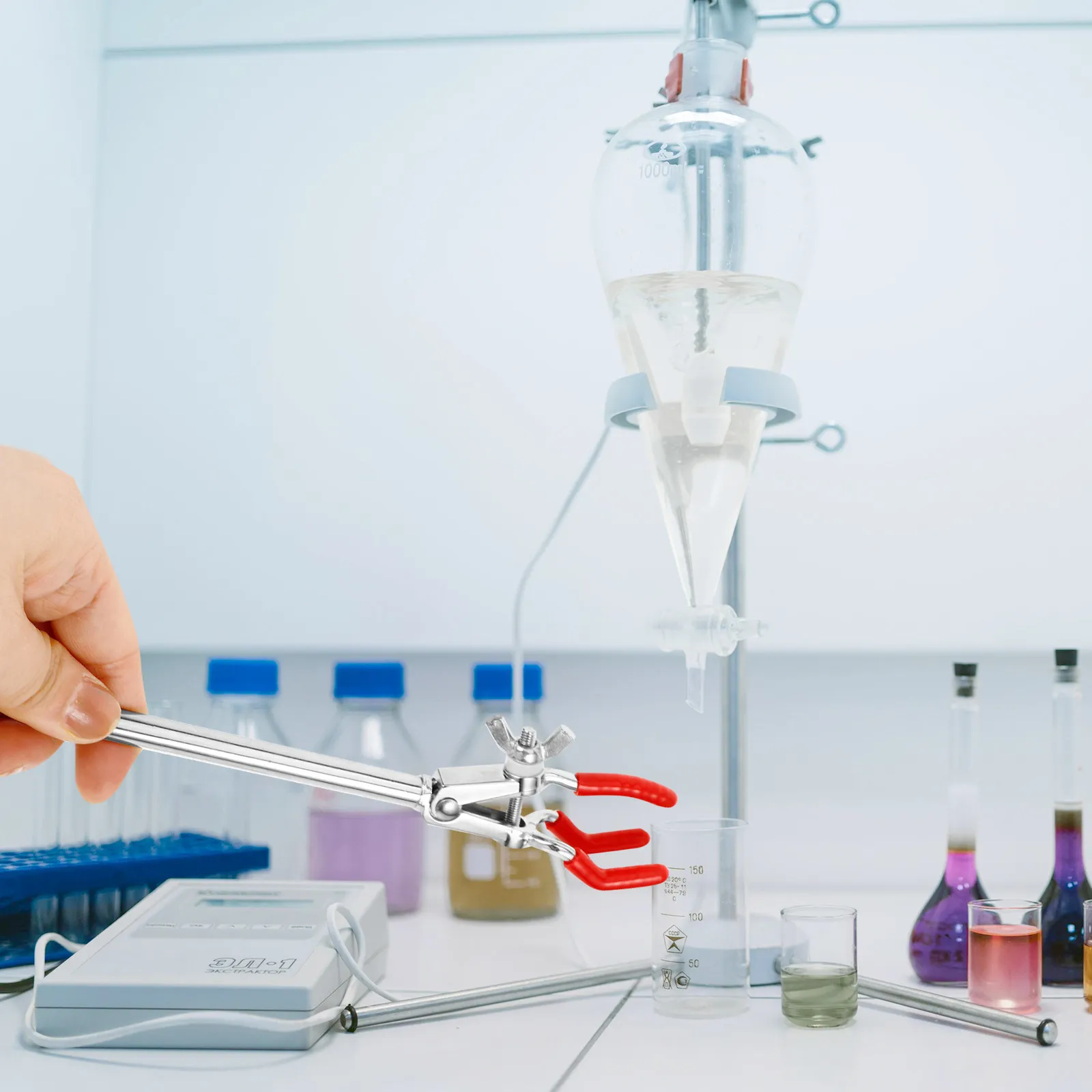 

Зажимы для конденсаторов, зажимы для лабораторных колб, U-образные держатели-подставки для лабораторий