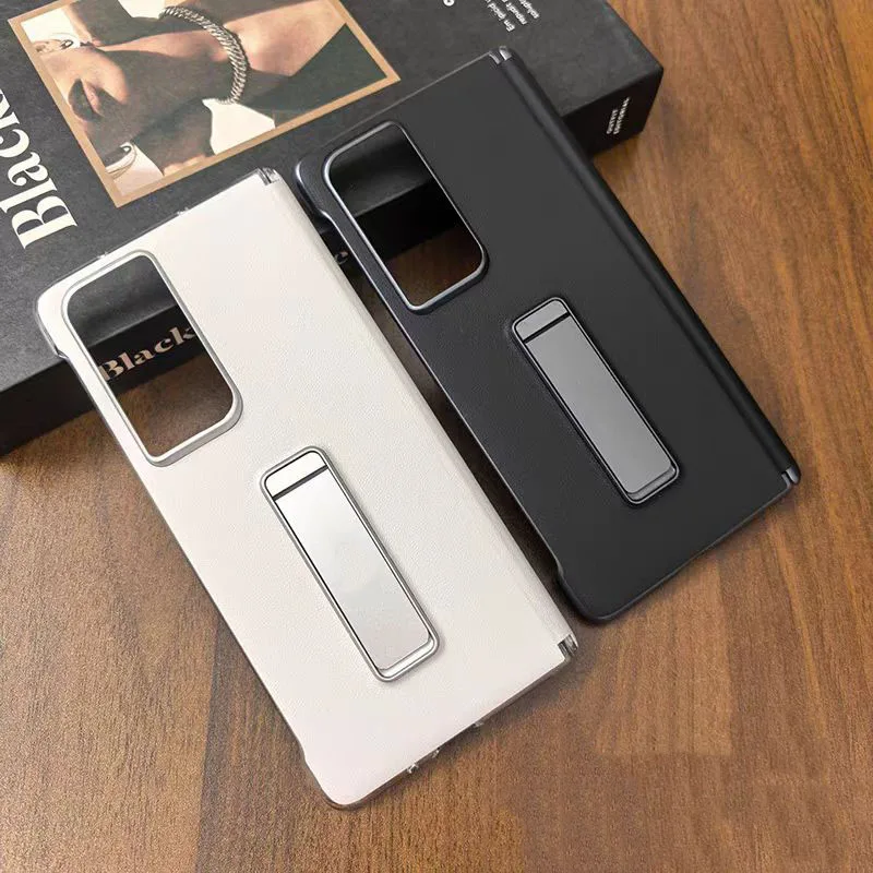 

For Honor Magic V2 5G VER-AN10 Leather Phone Case Slim Flip Shockproof Back Cover Bumper HONOR Magic V2 PU Bracket Protect Shell