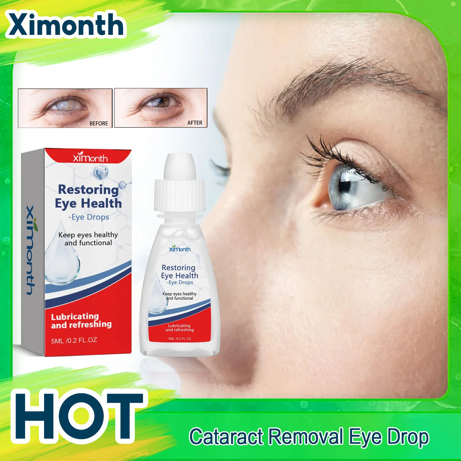 Eyesight Improvement Eye Drops Blurred Vision Restore Cataract Treatment Improve Glaucoma Relieve Eye Discomfort Eye Care Drop