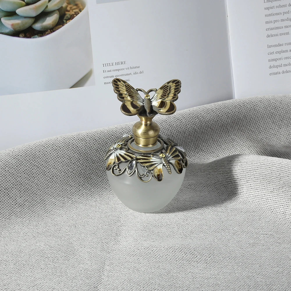 Bouteilles de Parfum Vintage de luxe de 40ml, huile essentielle de Parfum papillon en verre, recharge de Parfum rechargeable de dubaï, mini flacon compte-gouttes