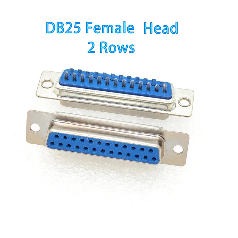 100pcs HDDB25 Male Female 2 Row Welded Connector High Speed RS232 Serial Port, Tin Phosphorus Bronze Terminals Durable, Secure)