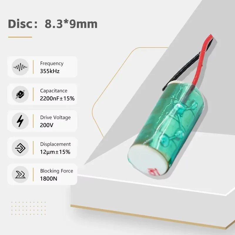 355kHz Multiple Ceramic Piezo High-speed Switching Piezoelectric Stack Actuators 12μm Displacement 200V Drive Voltage