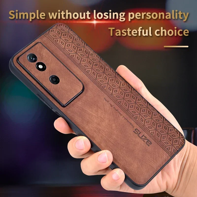 For Honor Play 8T Luxury Skin Feel Shockproof Matte Leather Case Soft Back Cover Funda For Honor Play 8T