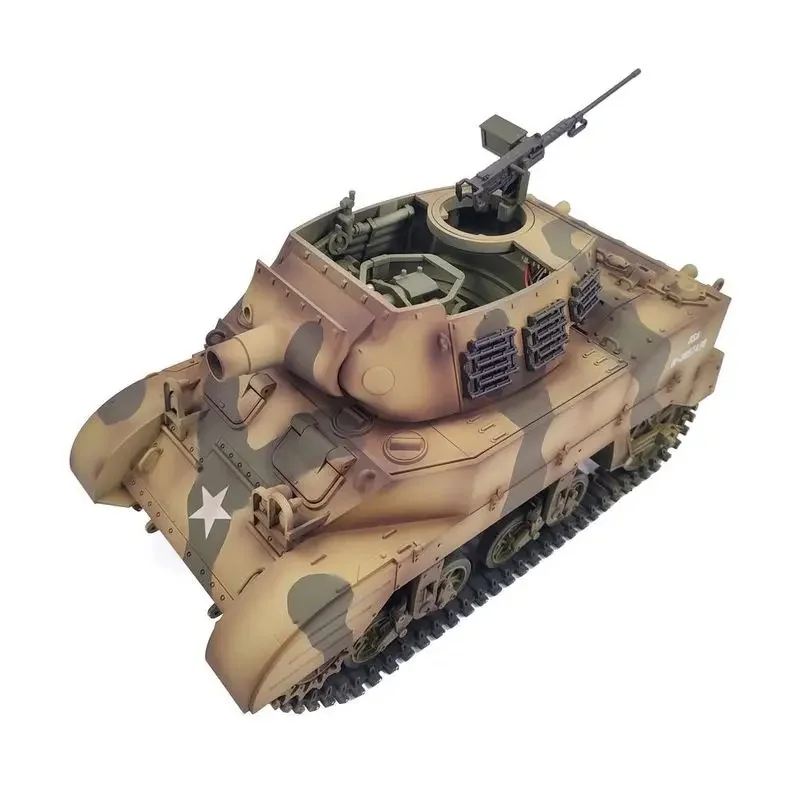 Kubing Ke M8 Electric Remote Control Tank Model Toy Full-Scale Smoke Simulation Self-Propelled Artillery for Children Gift