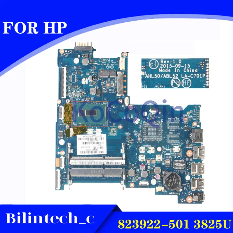 FOR HP Pavillion 15-AC 250 G4 3825U 823922-501 823922-601 LA-C701P Motherbroad