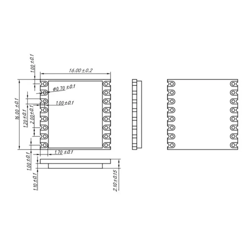 Nieuw! (4 stks/partij) Lora1278-C1 Draadloze RF Transceiver Lora SX1278 Module