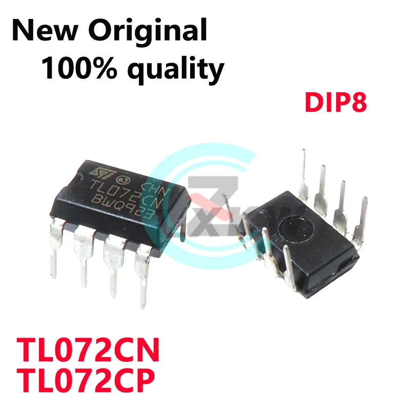10/PCS New TL072CN TL072CP DIP8  JFET dual-channel operational amplifier chip In Stock