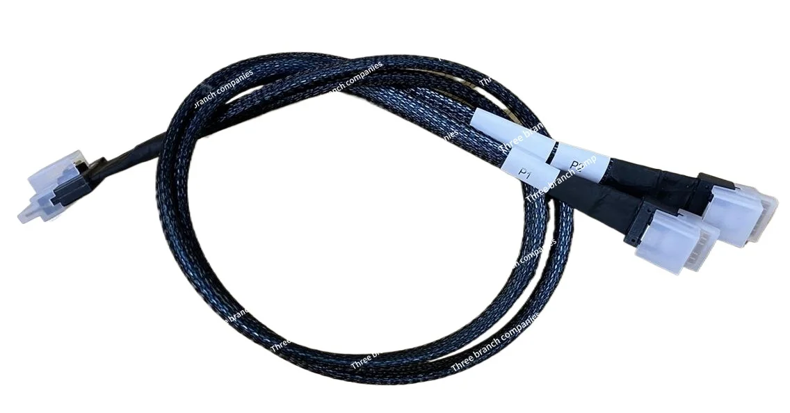 

Кабель для передачи данных Slimsas, от SFF8654-8i до двух интерфейсов 4i, разделенный в два