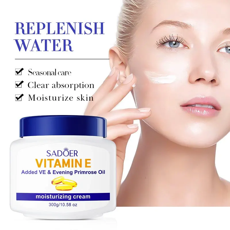 

300g Vitamin E Cream Hydrating and Anti-cracking Cream Helps Increase Skin Elasticity Anti-wrinkle Smoothing Skin