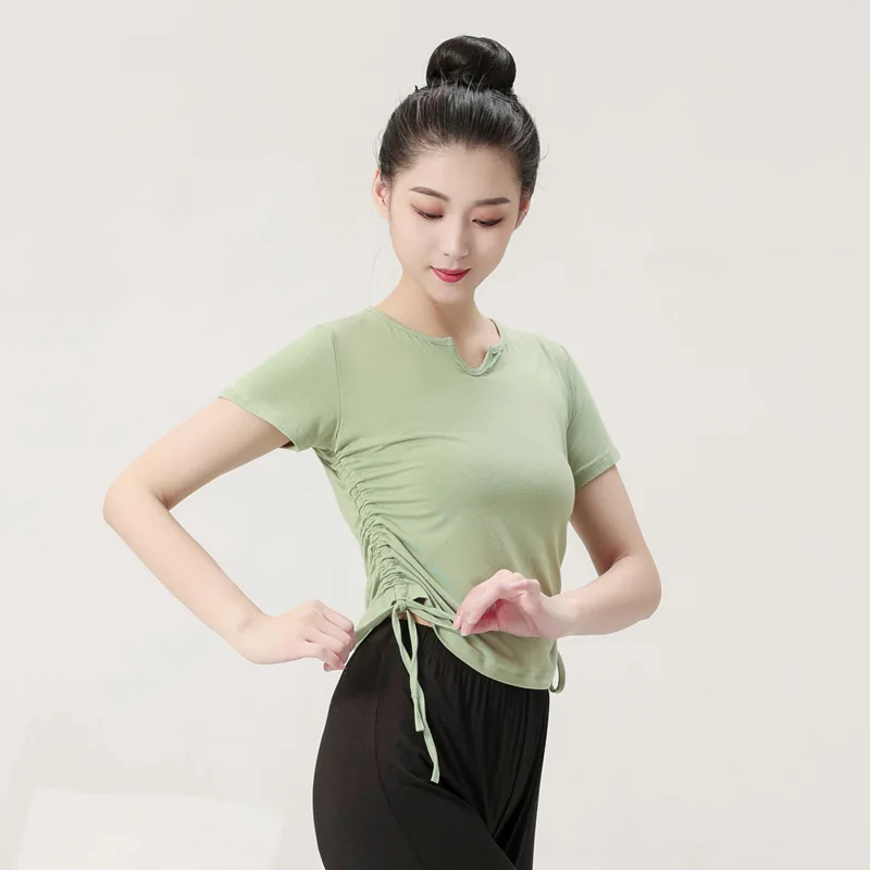 بدلة ممارسة الرقص النسائية الكلاسيكية للجسم للرقص الصيني العرقي