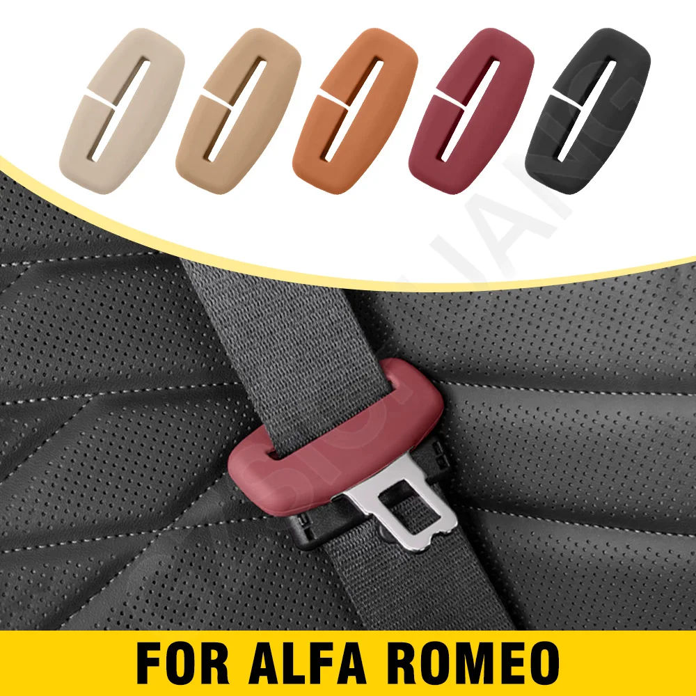 

Car Seat Belt Protective Cover For Alfa Romeo Giulietta 145 146 147 Mito Seat Belt Buckle Protective Cover Interior Accessories