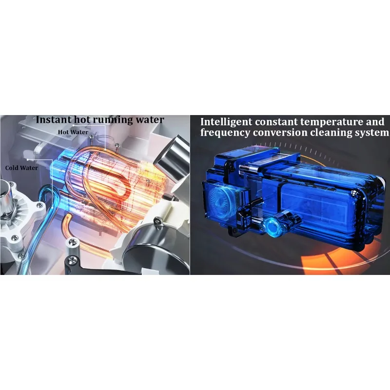 Electric household bathroom appliances modern design integrated automatic S-trap intelligent