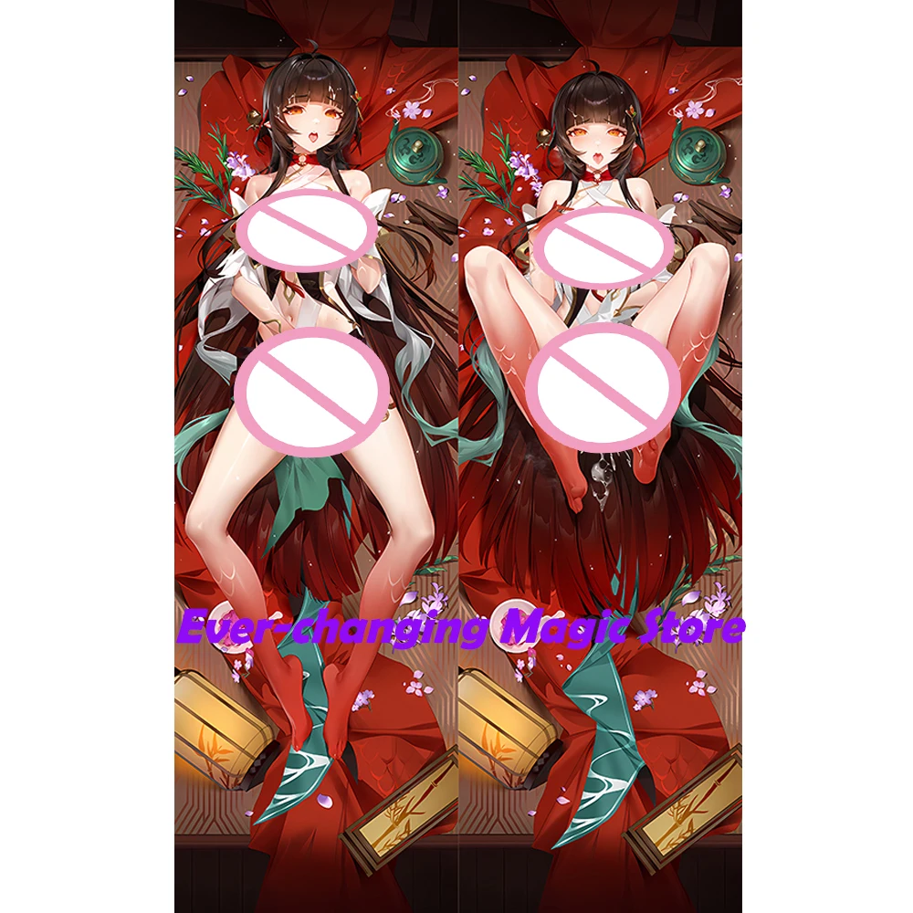 

Honkai star Rail Lingsha Dakimakura Anime Cosplay Accessories Cute Hugging Body Pillow Case