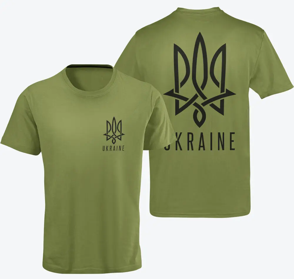 

Ukrainian Zelensky Ukraine Trident T-Shirt Short Sleeve Casual 100% Cotton O-Neck Summer Mens T-shirt Size S-3XL