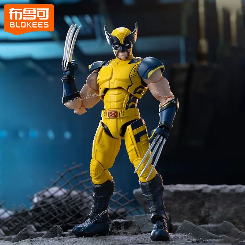 Original Blokees Wolverine Action Figure Deadpool & Wolverine Marvel Toy Champion Class Assembly Model Kit Doll Gift