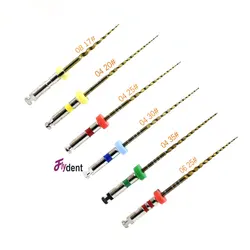 Dental 04 Taper Files Heat Gold Flexible Endo Rotary Golden Files Endodontic Niti Heat Activation Pro-Endo 25Mm Dentistry