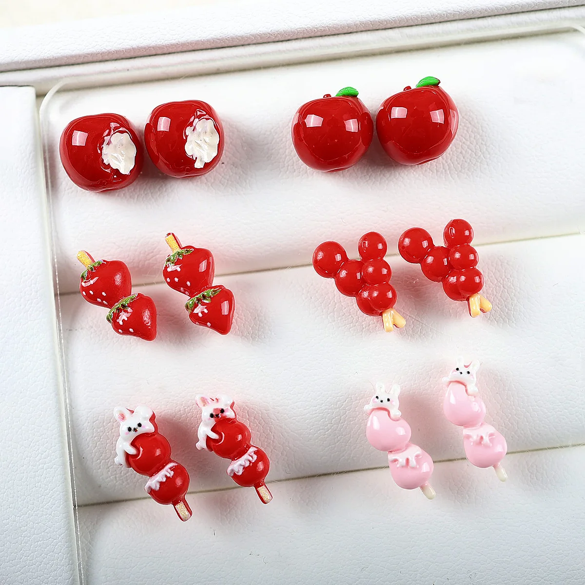 

20PCS 3D Acrylic Sugar-coated Haws Nail Art Charms Kawaii Tanghulu Accessories For Candy Nails Decoration Manicure Supplies