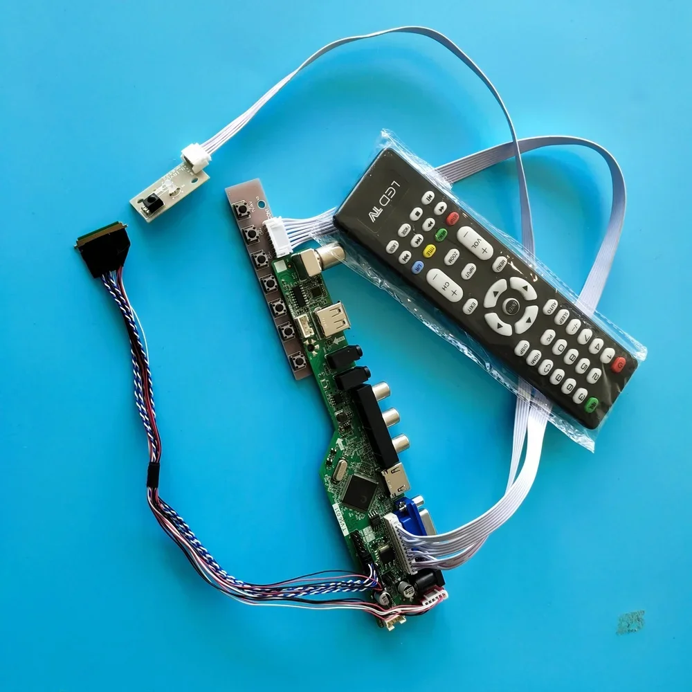 

kit for B156XW04 V5 LCD LED Panel Screen TV AV 15.6" Controller driver board USB 1366X768 VGA remote 40pin LVDS
