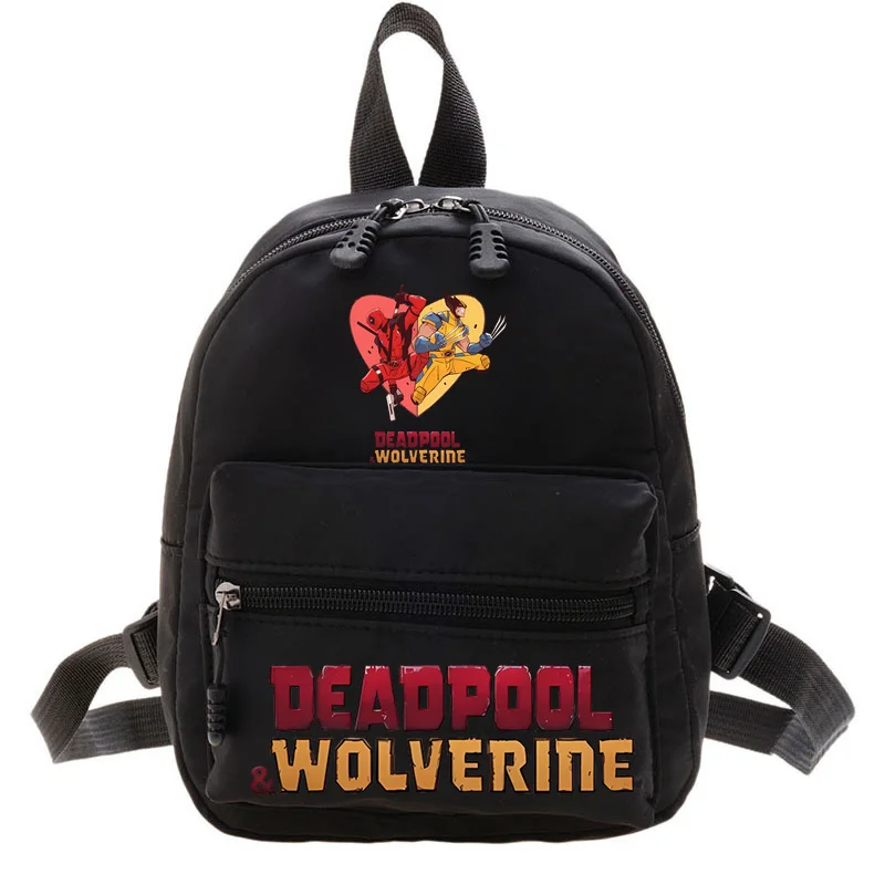 2024 Deadpool & Wolverine New Women\'s Backpack Casual Nylon Solid Color School Bag for Girls Fashion Ladies Travel Shoulder Bag