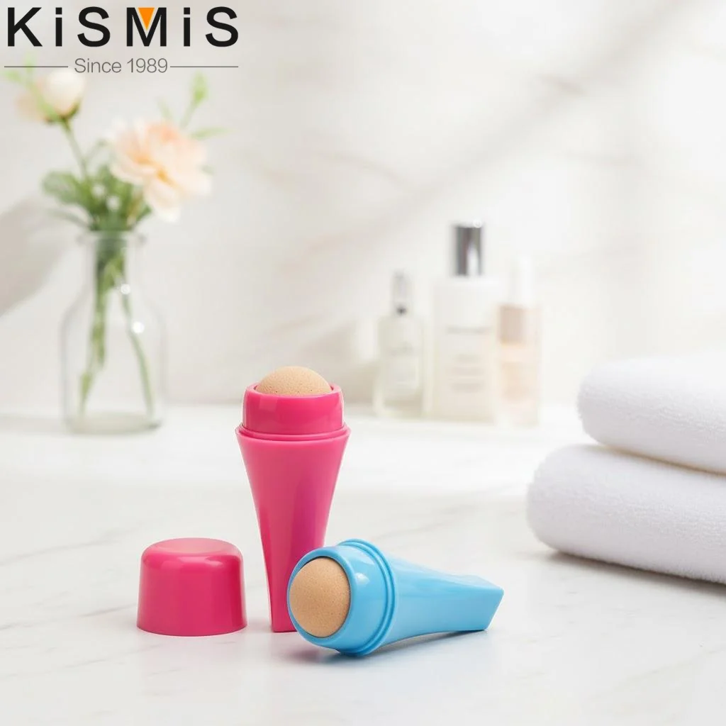 Mini Reusable Oil Absorbing Volcanic Stone Facial Roller Natural Skin Care T-zone Oil Control Beauty Tool