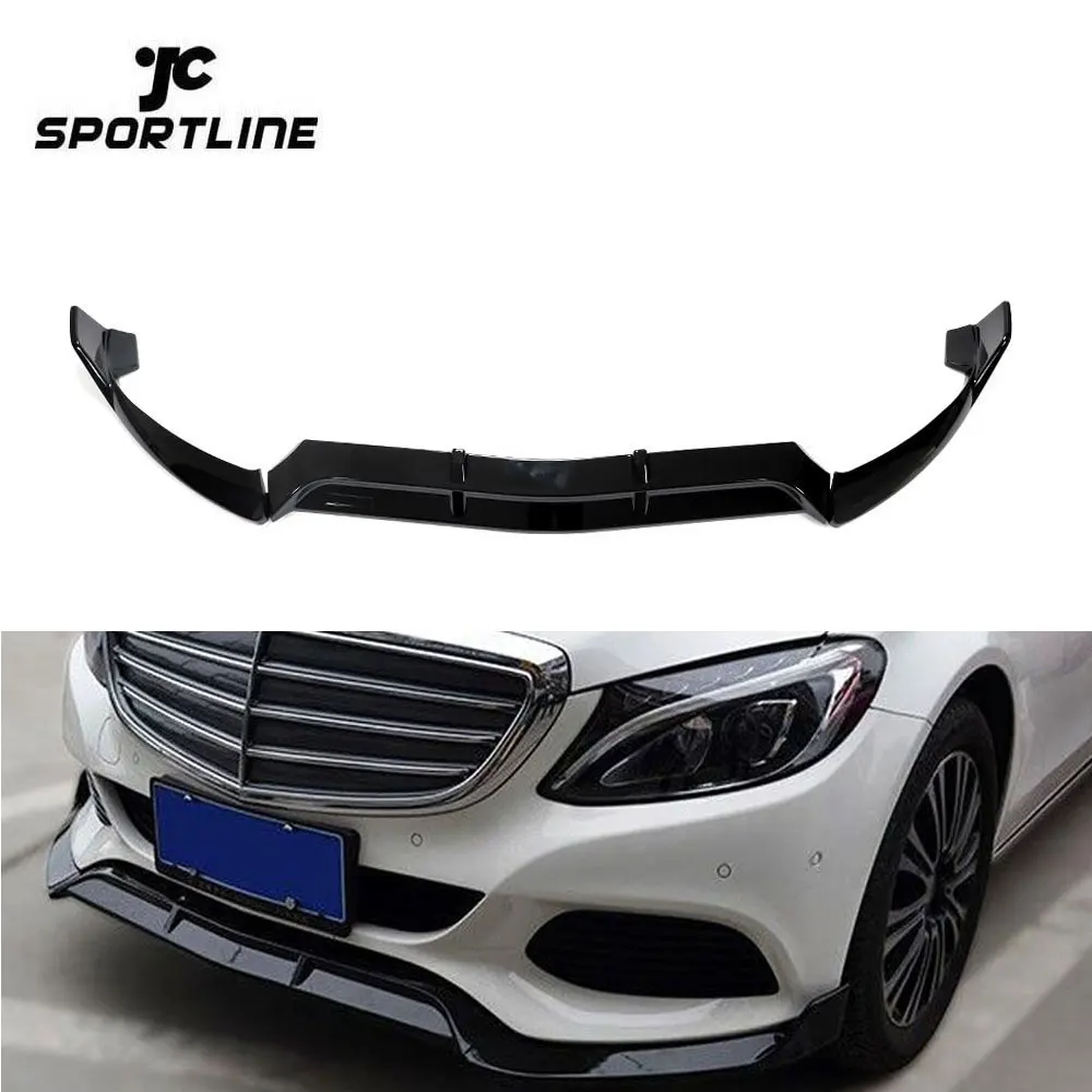 

Glossy Black Painted Front Lip Bumper Lip for Mercedes Benz C-Class W205 C43 C250 C300 C350 2015-2018