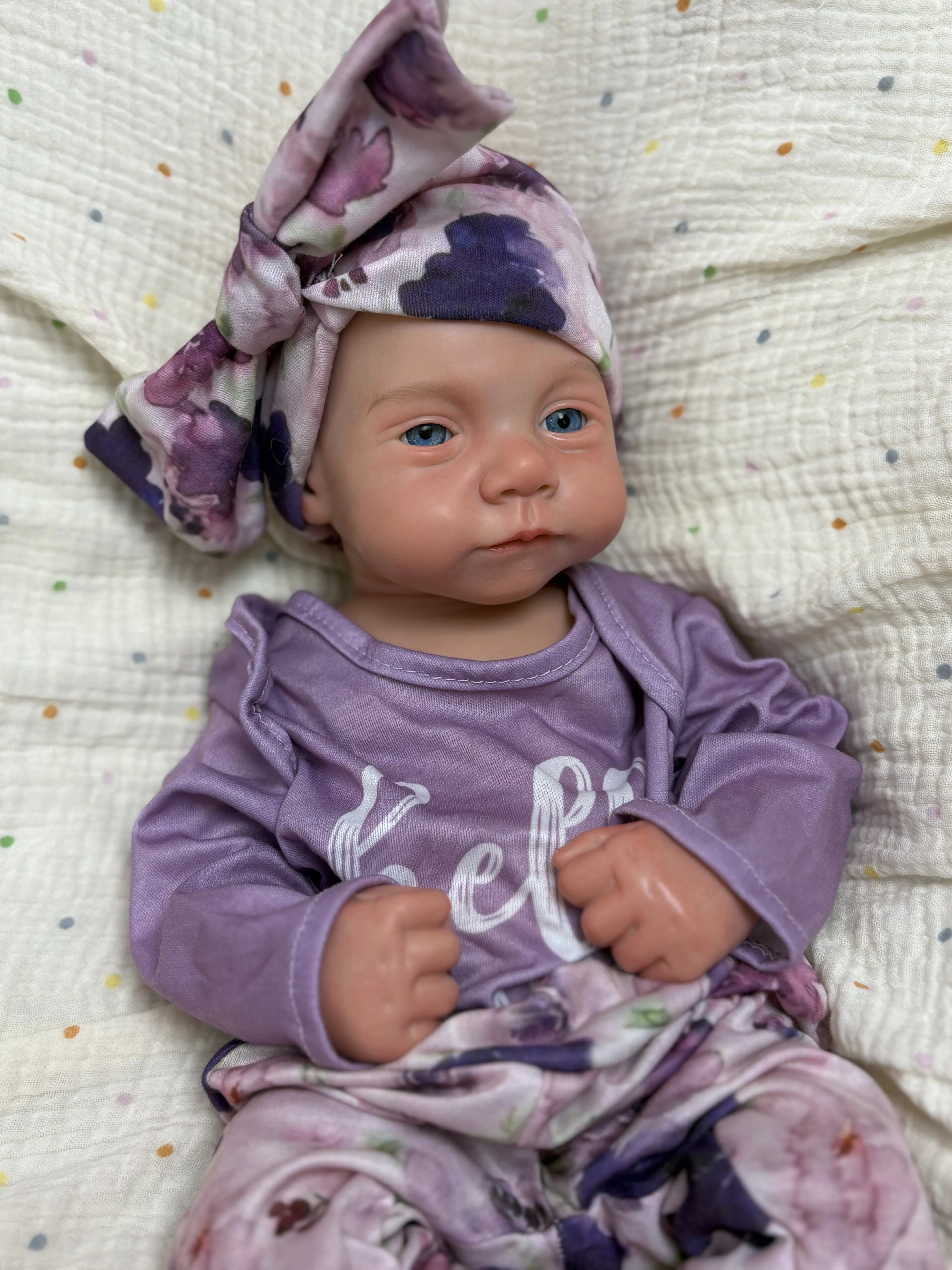 18‑Inch Full Silicone Collectible Doll, open Eyes Design, Lifelike Realistic Texture, Flexible Poseable Body for Display