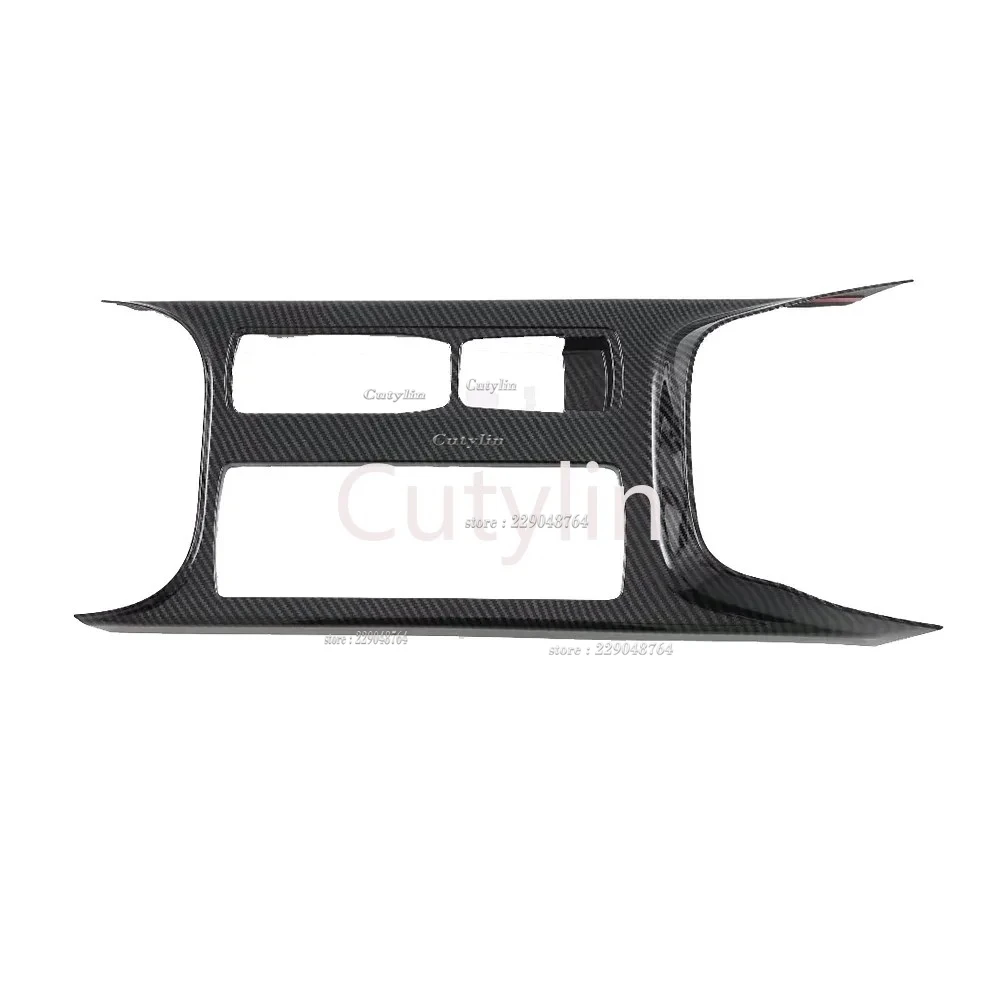 For Ford Focus 2022 2023 2024 ABS Carbon Fiber Car Center Console Water Cup Holder Decoration Cover Trim Sticker Accessories