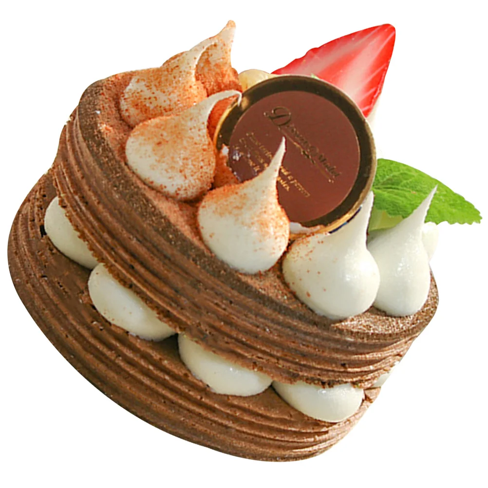 Simulation Cake Home Decor Artificial Ice Cream Toy Foam Ball Cakes Prop Pu Fake Dessert Cheese