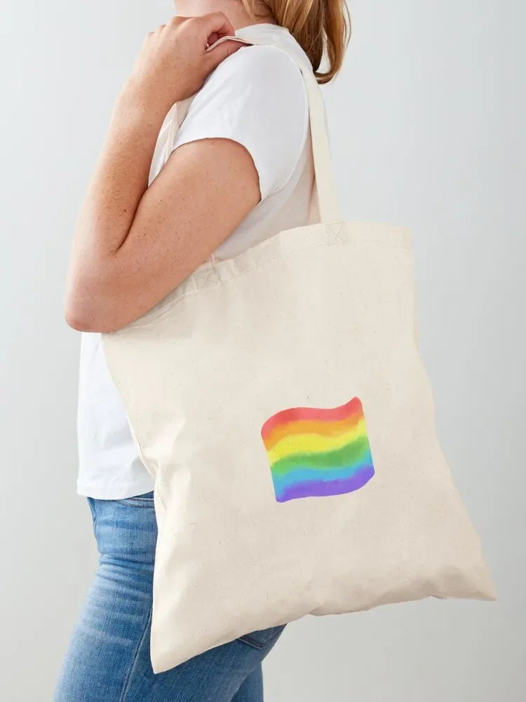 

Rainbow pride flag, LGBTQ+ sign Tote Bag Women's beach bags women bag shopping trolley bag shopping cart bags