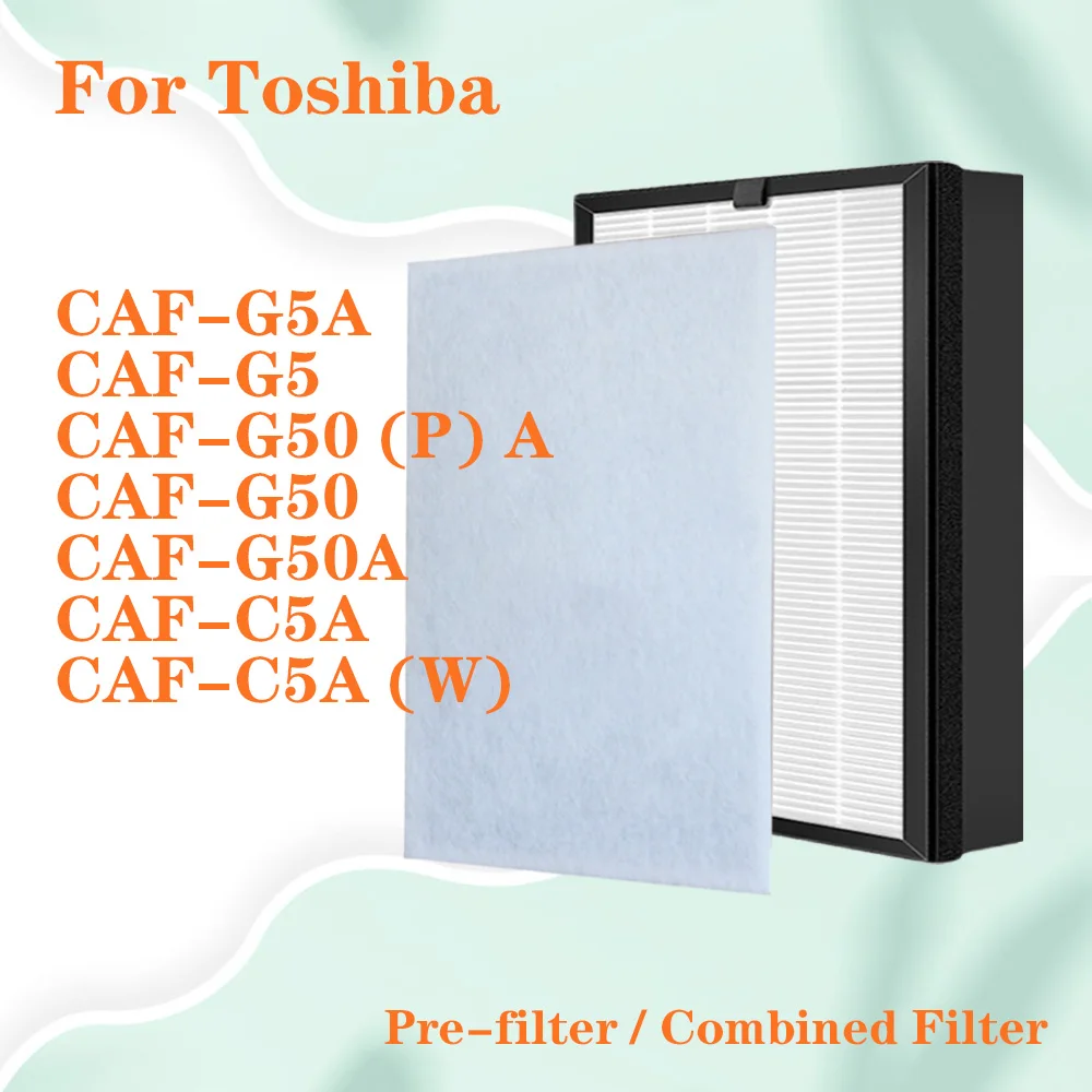 Replacement HEPA Carbon Composite Filter for Toshiba CAF-G5A CAF-G5 CAF-G50 (P) A CAF-G50 CAF-G50A CAF-C5A/C5A (W) Air Purifier