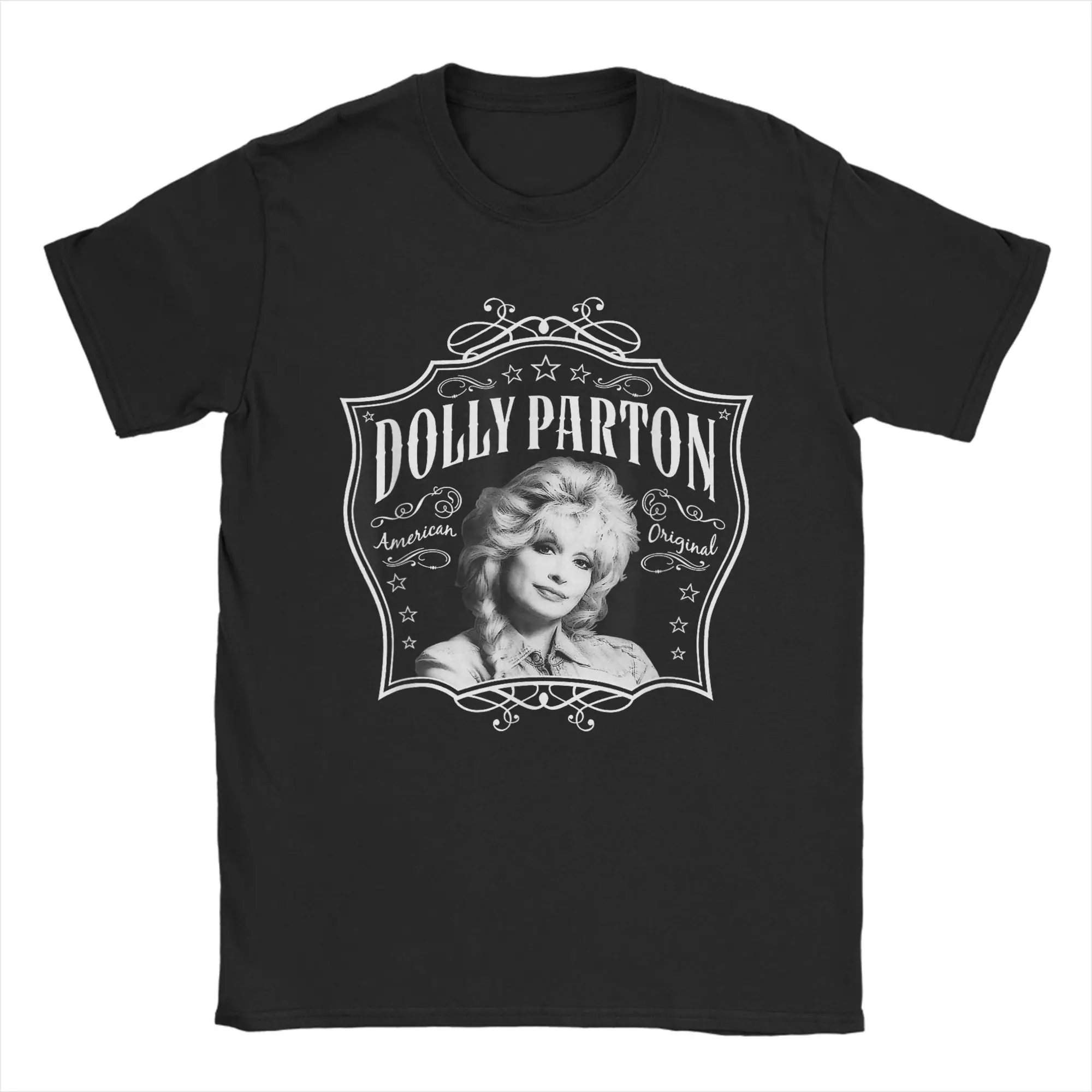 

Dolly Parton American Original Men T Shirt Funny Tees Short Sleeve Crewneck T-Shirt Cotton Printing Clothes