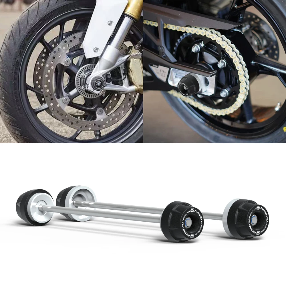 

Motorcycle Wheel Spindle Protection Axle Cover Set for BMW S1000XR Sport SE 2015-2019
