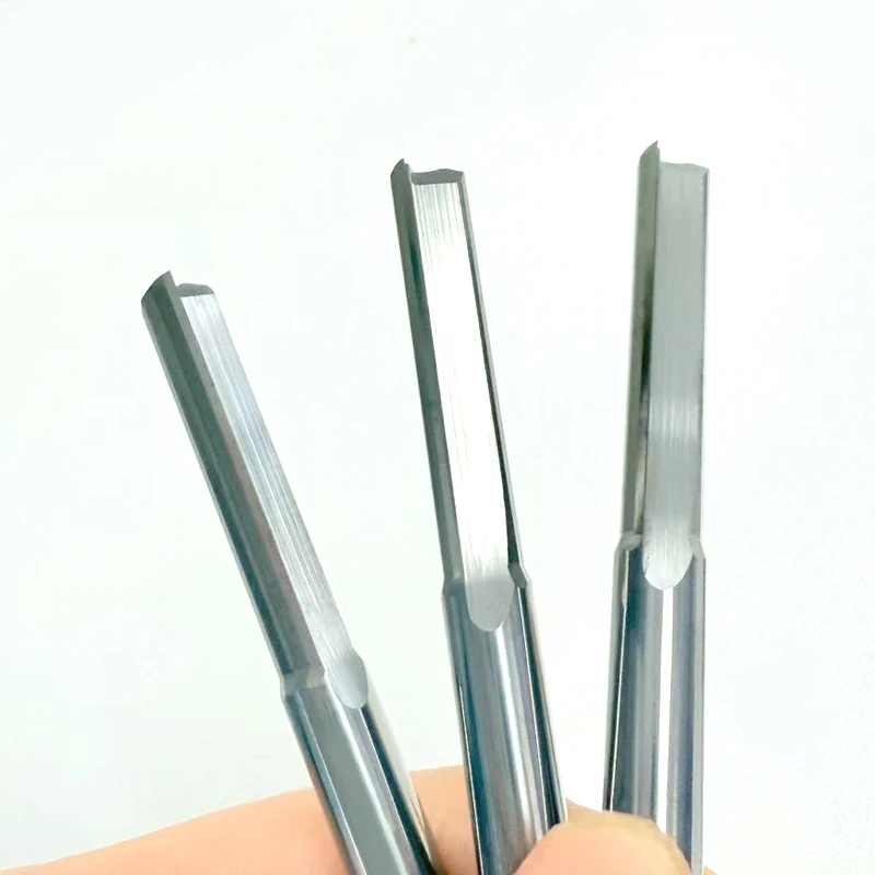 1piece 3.175mm 4mm 6mm 8mm Two Flutes Straight Slot End Milling Cutter For Wood CNC Engraving Cutters Carbide Endmills Tool