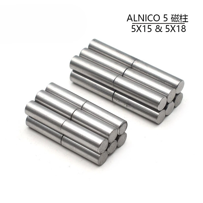 

Alnico 5 Magnet Pole Pieces for Electric Guitar Pickups, 18*5mm 15*5mm Metal Pins, Cylinder Magnets Replacement