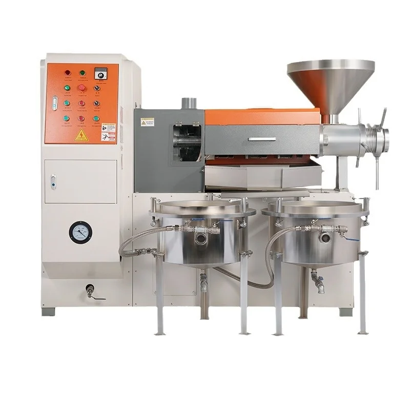 New Automatic Oil Press, Automatic Feeding Machine, Stainless Steel Hot And Cold Dual-use Peanut And Soybean Commercial