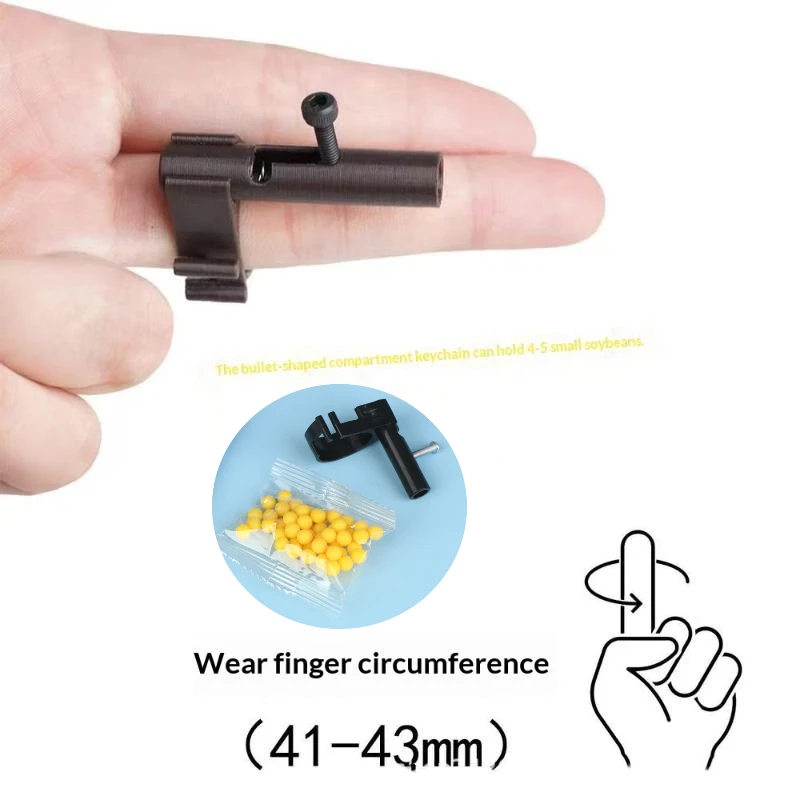 1/5Sets Hidden Mini Plastic Bullet Launcher Safe Launch Toy Gun Fun Prank Gadgets & Party Favors For Kids Adults