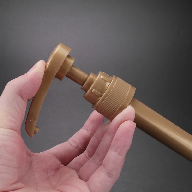 Dispenser líquido do ouro para o xarope Torani, garrafa do suco, distribuidor do chá do leite do café, bomba do xarope, 8ml, 10 Pcs