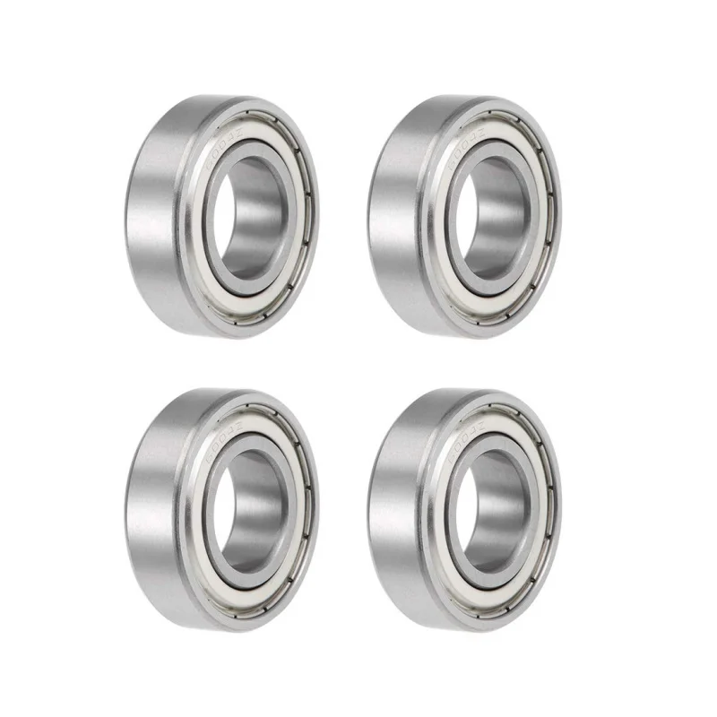 6004ZZ Deep Groove Ball Bearings Z2 20mm X 42mm X 12mm Double Shielded Carbon Steel 4pcs