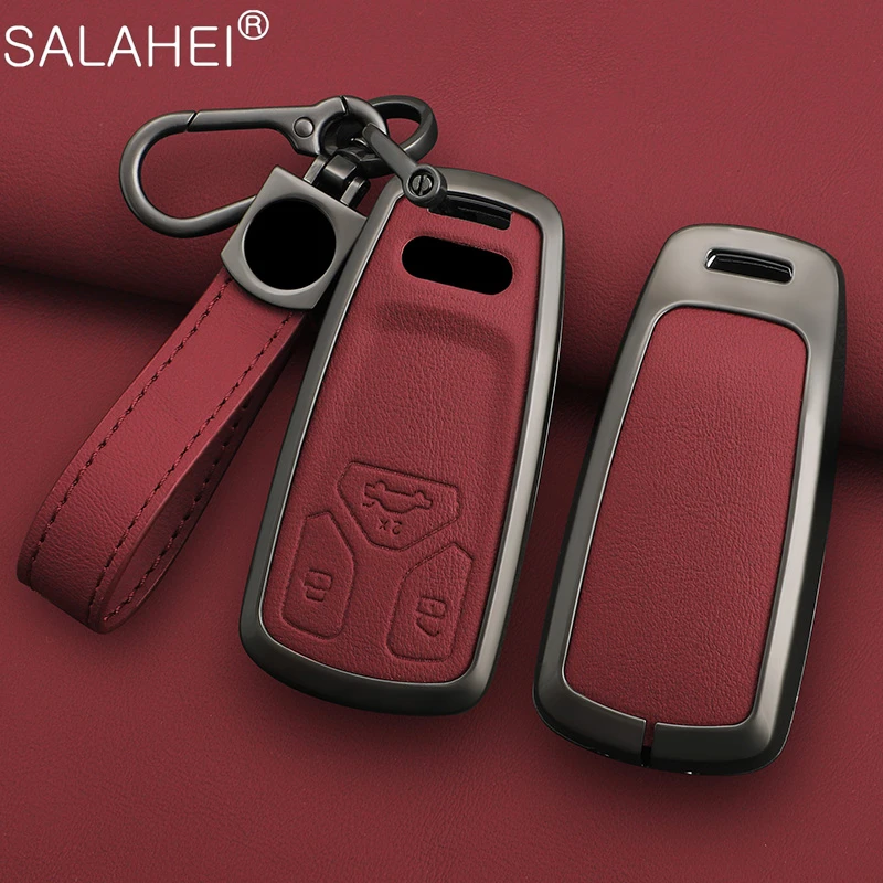 Car Key Case Fob Cover For Audi Q7 Quattro A8 Quattro A1 A3 8P A4 A5 A6 A7 S3 S4 S5 S7 S8 R8 Q2 Q3 Q5 Q8 TT RS3 RS6 TTRS Etron